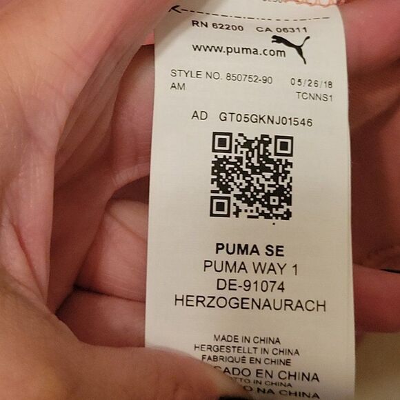 Puma Evostripe Womens Top Pink L Pullover Hoodie Logo Sweatshirt Pockets - Picture 5 of 8